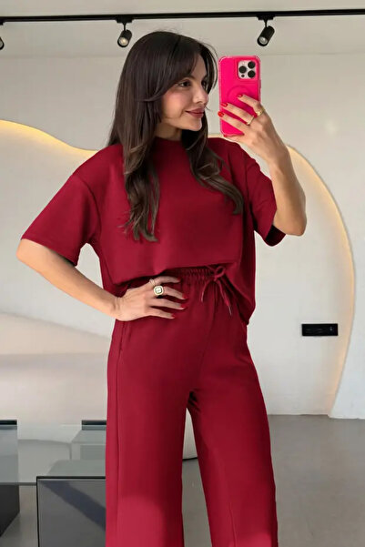 CMZ COLLECTİON Σετ δύο τεμαχίων - Βουργουνδία - Regular