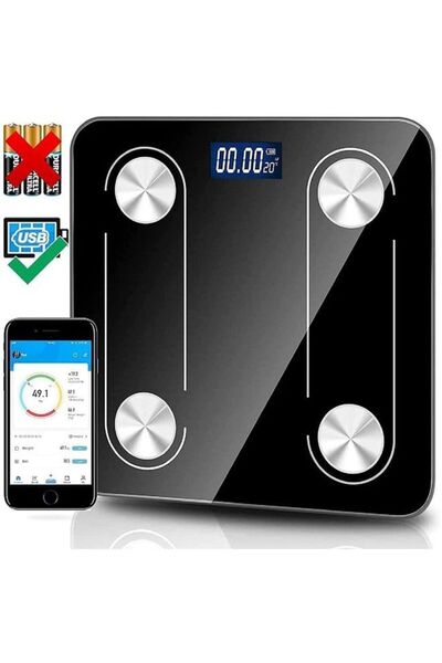 Arabest ميزان دهون الجسم بتقنية البلوتوث، شاشة LCD ذكية، 14 مؤشرًا للجسم، ميز...