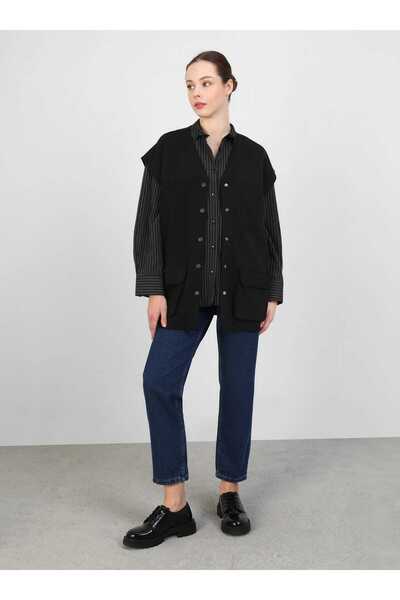 mood Λιτή μπλούζα - Μαύρο - Κανονική εφαρμογή