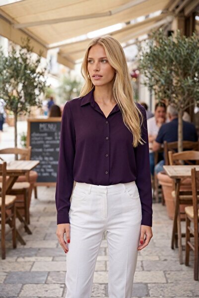 armonika Πουκάμισο - Μωβ - Απογευματινό / Καθημερινό