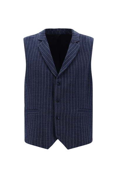 Abdullah Kiğılı Γιλέκο - Ναυτικό μπλε - Διπλόμπρατσο