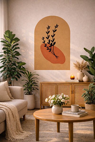cyatelier Minimalist Wall Sticker Foil Modern Boho Wall Decor Self-Adhesive D...