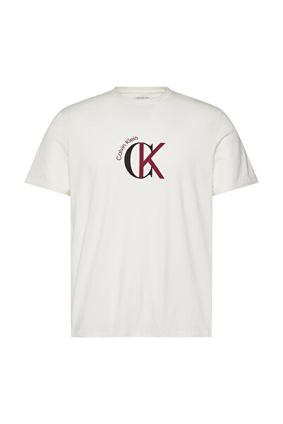Calvin Klein 30S Graphic Erkek Beyaz T-Shirt