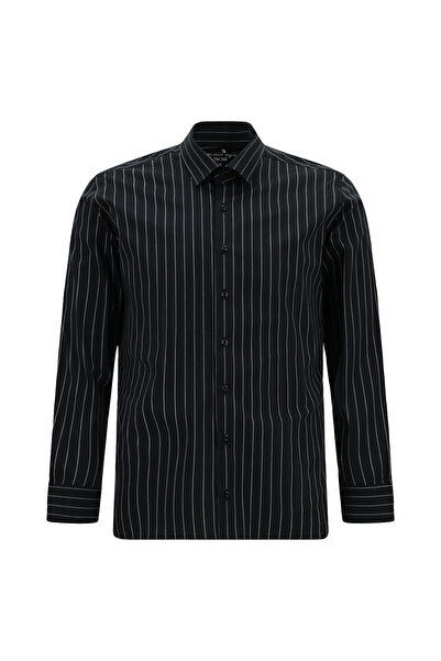 Abdullah Kiğılı Πουκάμισο - Μαύρο - Στενή εφαρμογή