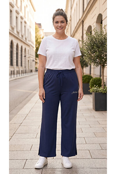 Modasultan Women's 46-54 Plus Size Flexible Breathable Viscose Trousers with ...