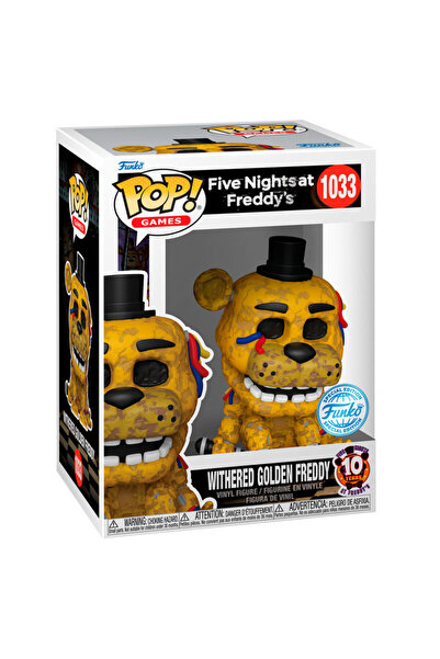 Funko Συλλεκτική Φιγούρα POP& # 33; Παιχνίδια FNAF Withered Golden Freddy & #...