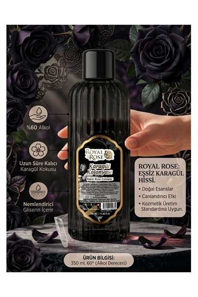 ROYAL ROSE Karagül Kolonyası 60° – Yoğun ve Kalıcı Gül Kokusu | Ferahlatıcı &...