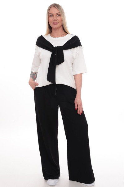 zitex Σετ αθλητικής φόρμας μεγάλου μεγέθους από ύφασμα Modal με λεπτομέρεια φ...