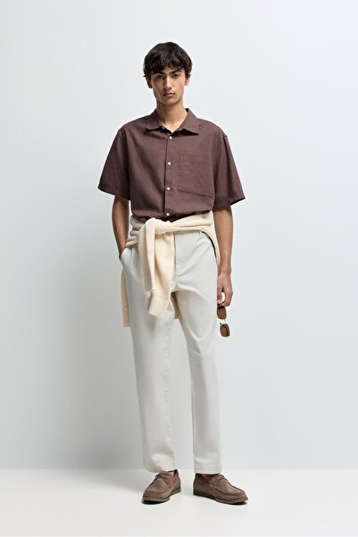 LEFTIES Slim fit yapısal chino pantolon