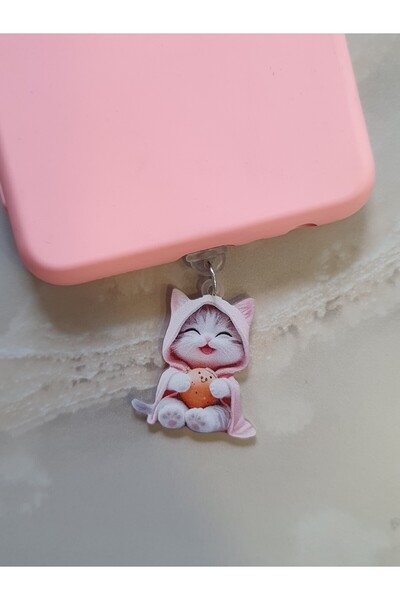 ZB Aksesuarda Moda TYP-C UYUMLU ŞARJ GİRİŞ KORUMA CHARMI TELEFON CHARM TYP-C