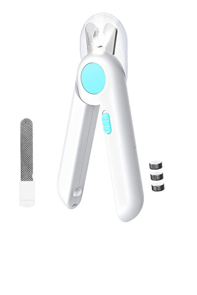 FERAH PLASTİK Işıklı Evcil Hayvan Tırnak Makası Çelik Keskin Koruma Kapaklı S...