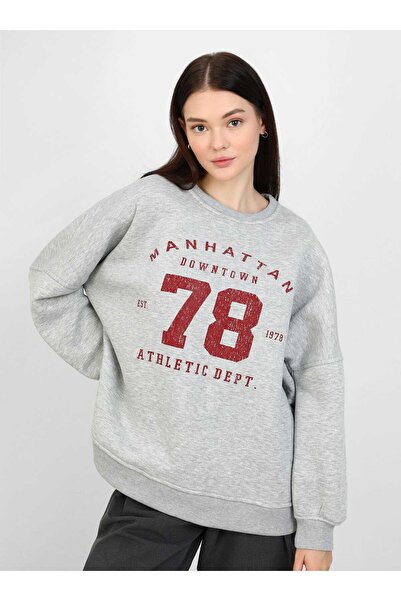 mood Λιτό φούτερ - Γκρι - Casual