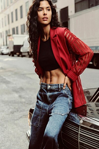 armonika Σακάκι - Κόκκινο - Κανονική εφαρμογή