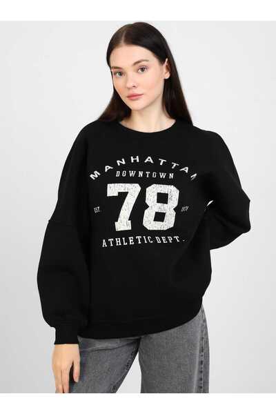 mood Λιτό φούτερ - Μαύρο - Casual