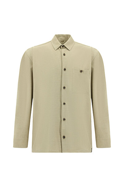 Abdullah Kiğılı Πουκάμισο - Μπεζ - Αθλητισμός
