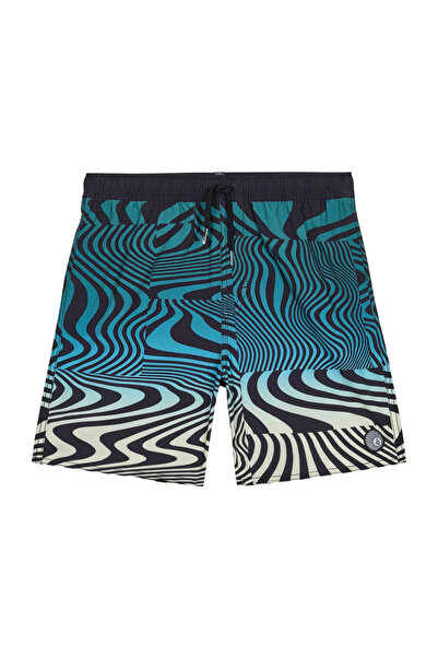 Volcom ΛΙΝΤΟ ΠΡΙΝΤ ΤΡΑΝΚ Κ ΜΠΟΡΝΤΣΟΥΡΤΣ ΠΙΡΟΥΝΙΝΟ ΠΡΑΣΙΝΟ