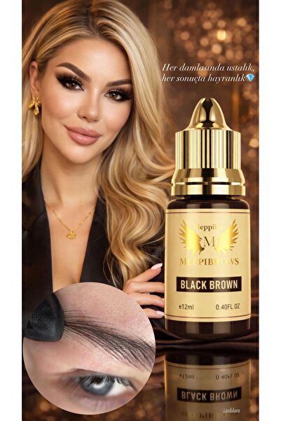 MeppiBrows Kalıcı Makyaj Kaş Pigmenti Black Brown