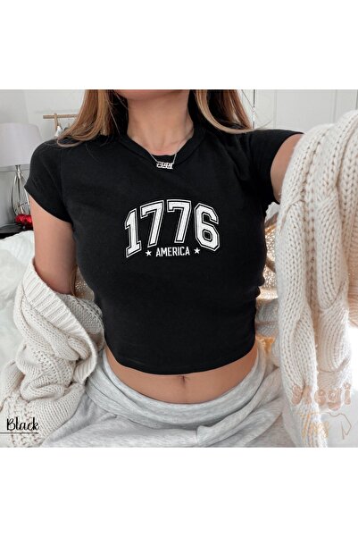 ZAVIXO T-Shirt - Μαύρο - Στενή γραμμή