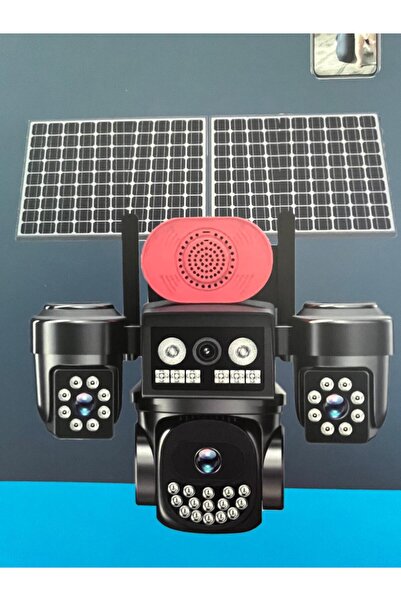 O-KAM Ok-331 Premium 4g 12mp 4g Sim Kartlı Solar Panelli 4 Lens 1 Ptz Akıllı ...