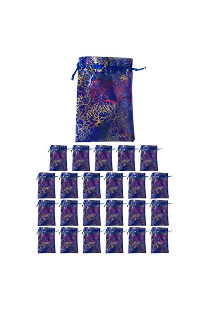 ZCM-HAPPY 24 Piece Organza Party Favor Bag Goodies Bag Set 20x30 cm