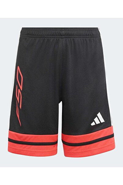 adidas شورت F50 بخصر مطاطي - أسود/أحمر