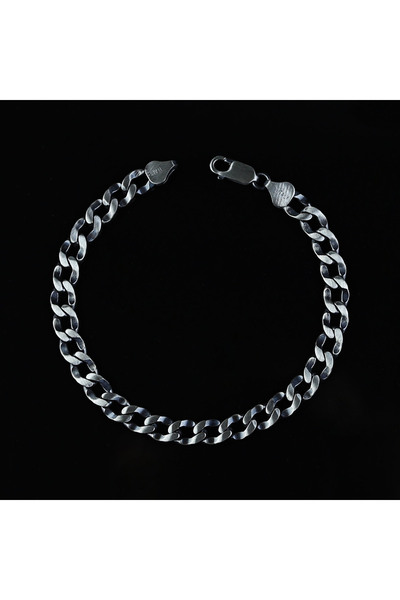 Mercan Silver 925 Ayar Gümüş Erkek 10MM Zincir Bileklik