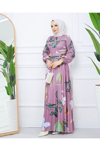 FRESH FASHION LİKRALI SATEN ABİYE ELBİSE