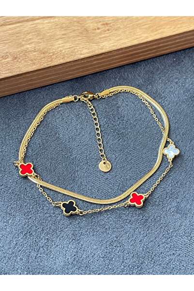 Rupen Kraft Surgical Steel Stainless Tarnish Resistant Gold Model Steel Anklet