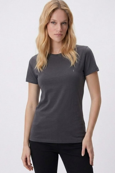 MATERIAL T-Shirt - Γκρι - Χαλαρό