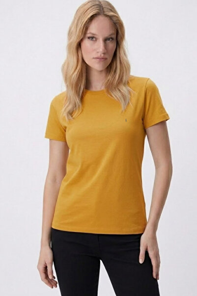 MATERIAL T-Shirt - Κίτρινο - Χαλαρό