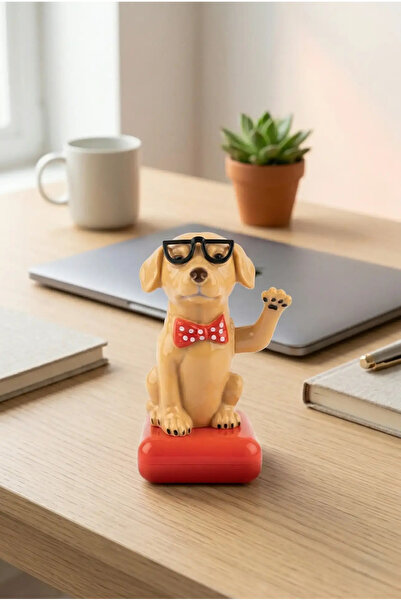 POLER TOYS Güneş Enerjili Solar Dans Eden Figür Köpek - Ev Ofis Araba Masaüst...