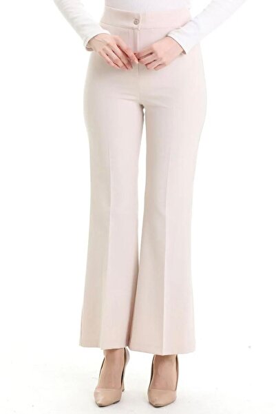 GÖZDE GİYİM Spanish Cuff Trousers with Elastic Waist