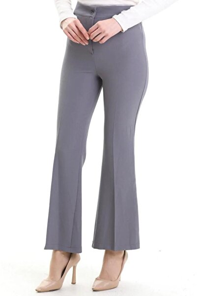 GÖZDE GİYİM Spanish Cuff Trousers with Elastic Waist