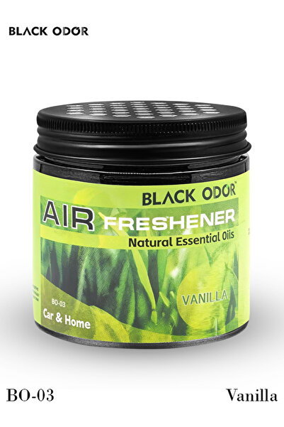 Black Odor معطر هواء للسيارة على شكل جل برائحة الفانيليا، زيت عطري طبيعي طويل...