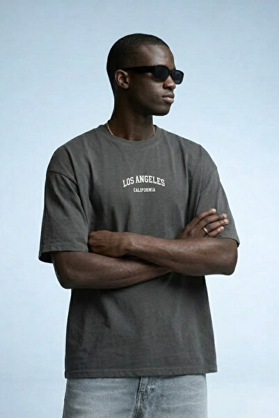 MATERIAL T-Shirt - Γκρι - Oversize