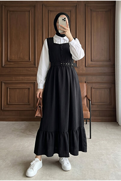 MODAQU Λιτό φόρεμα - Μαύρο - Basic