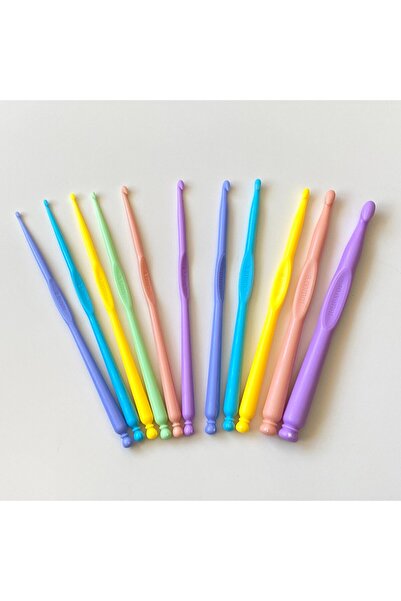 NT Plastik Örgü Tığ Seti 11 Adet (2)-(2.5)-(3)-(3.5)-(4)-(4.5)-(5)-(6)-(8)-(1...