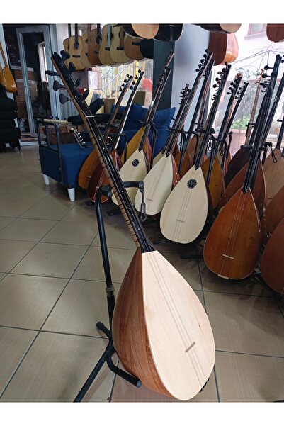 Bircanmüzik Profesyonel Karaağaç Tekne Kısa Sap Bağlama (kılıf, yedek tel ve ...