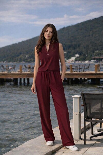 mor butik Σετ δύο τεμαχίων - Κόκκινο - Μακρύ