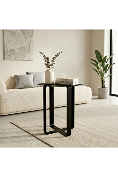 Artepera Frame M Metal Sehpa, Dekoratif Yan Sehpa, Modern Tasarım