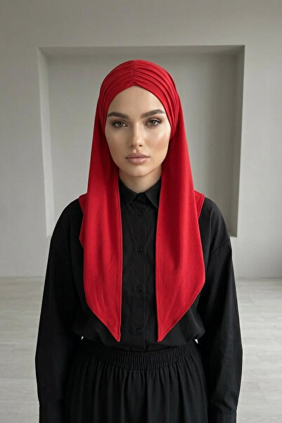 Aisha's Design Gotov za nošenje, stilski i udoban drapirani šal od češljanog ...