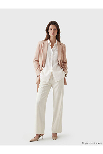 LC Waikiki Women's Belted Waist Blazer Jacket