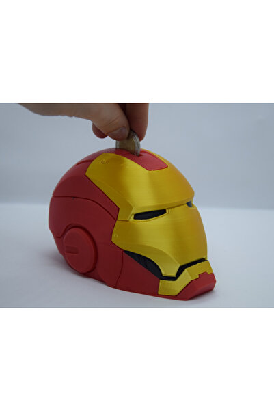 OKO DESİGN Iron Man Kask Tasarımlı Kumbara - Masaüstü Obje