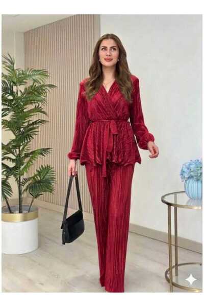 verabelle Σετ δύο τεμαχίων - Κόκκινο - Μακρύ