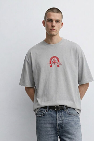 MATERIAL T-Shirt - Γκρι - Oversize