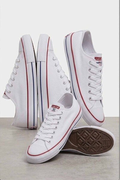 rekorsport Λευκά καθημερινά υφασμάτινα παπούτσια - Άνετα αθλητικά παπούτσια μ...