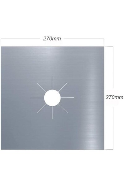 hediye bahçesi Stove Protector Aluminum Pad Set 4 Pieces
