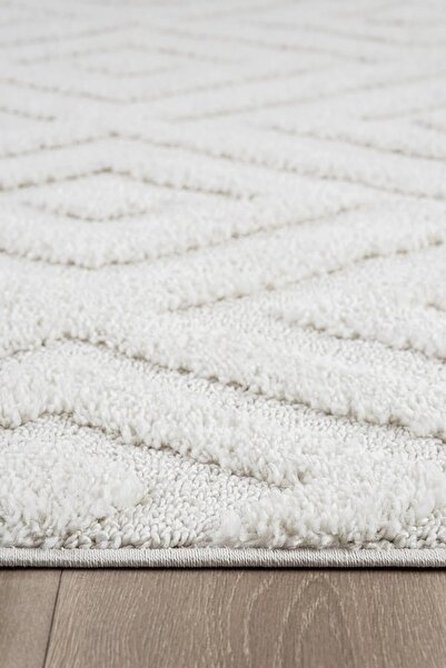 CarpetDiem Home Design ALMİNA-Bukleli Yumuşak İskandinav Oturma Odası-Salon-K...