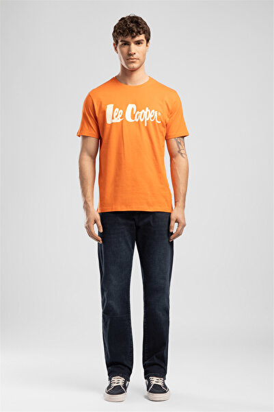 Lee Cooper Londonlogo Ανδρικό T-Shirt με κανονική εφαρμογή, 100% βαμβακερό, μ...