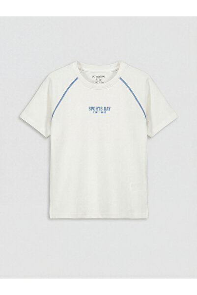 LC Waikiki Seray New Season Crew Neck Printed Boys' T-Shirt